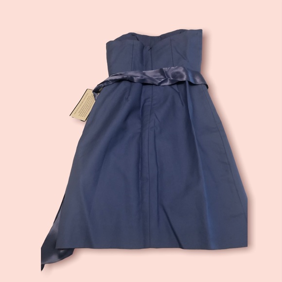 BRAND NEW. J. Crew Cady Bridesmaid Dress, Strapless, Hydrangea Blue. Size 00 - Picture 3 of 3
